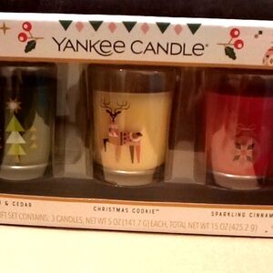 Yankee candle three candle set
